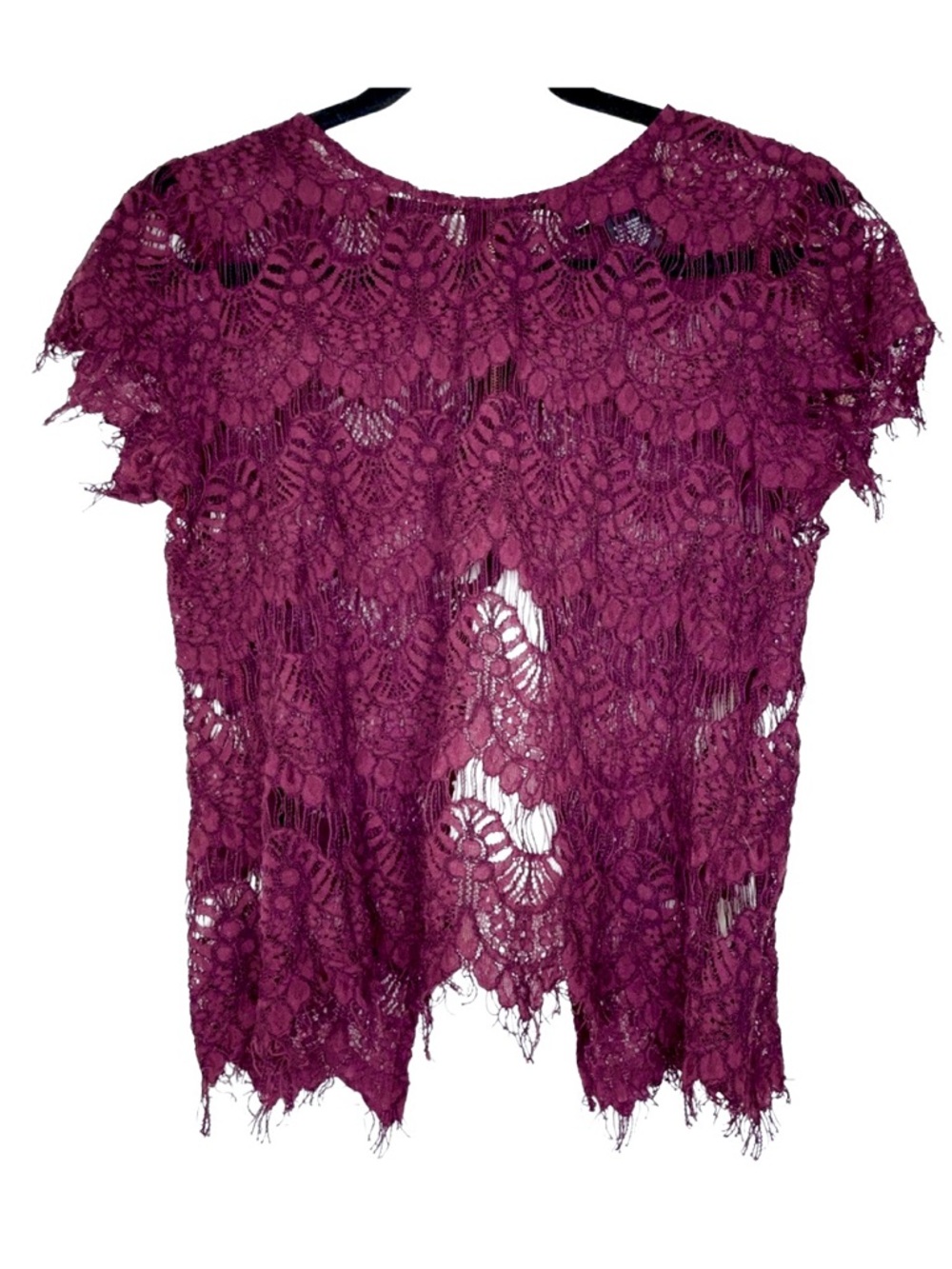 INNY Deep Purple Lace Top - Medium | Feminine & Chic